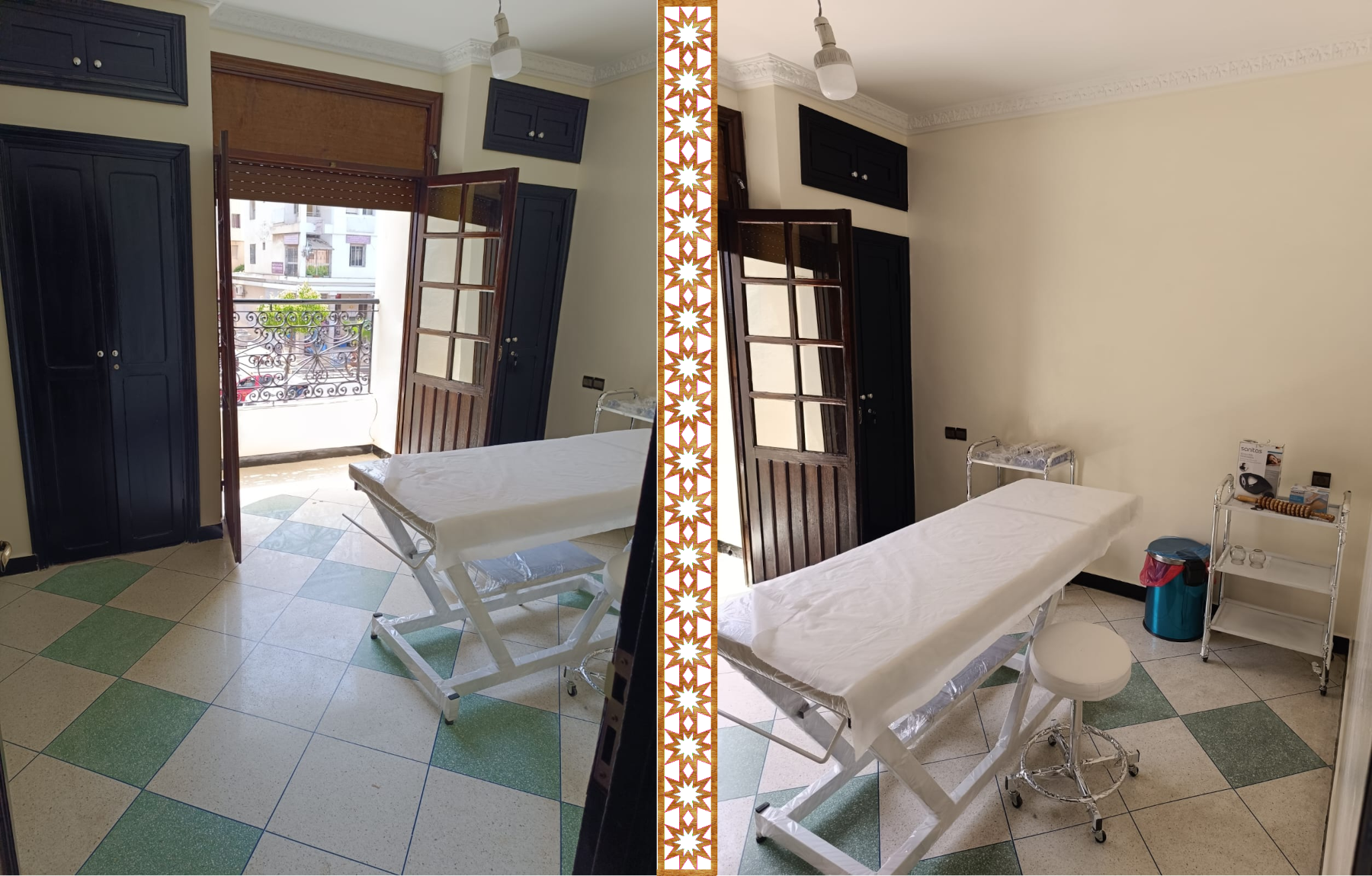 قاعة علاج فسيحة